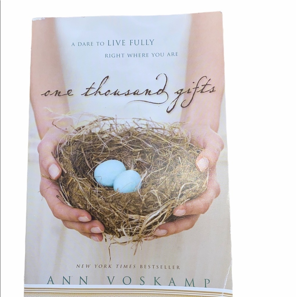 One thousand gifts by Ann Voskamp paperback book